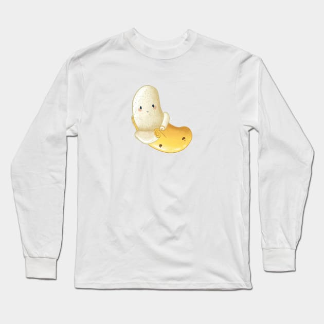 Cute Fruit Banana design Long Sleeve T-Shirt by Mydrawingsz